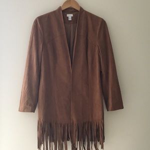 Chico’s Fringe Jacket (Sz 1 = 8/10-M)